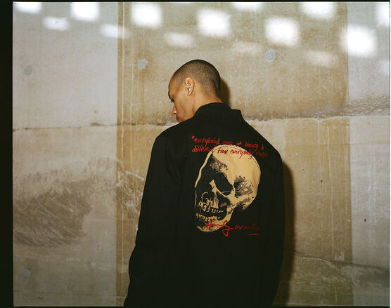 Andy Warhol Skull maharishi stadium jacket